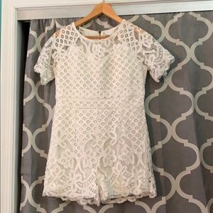 Never worn White lace romper